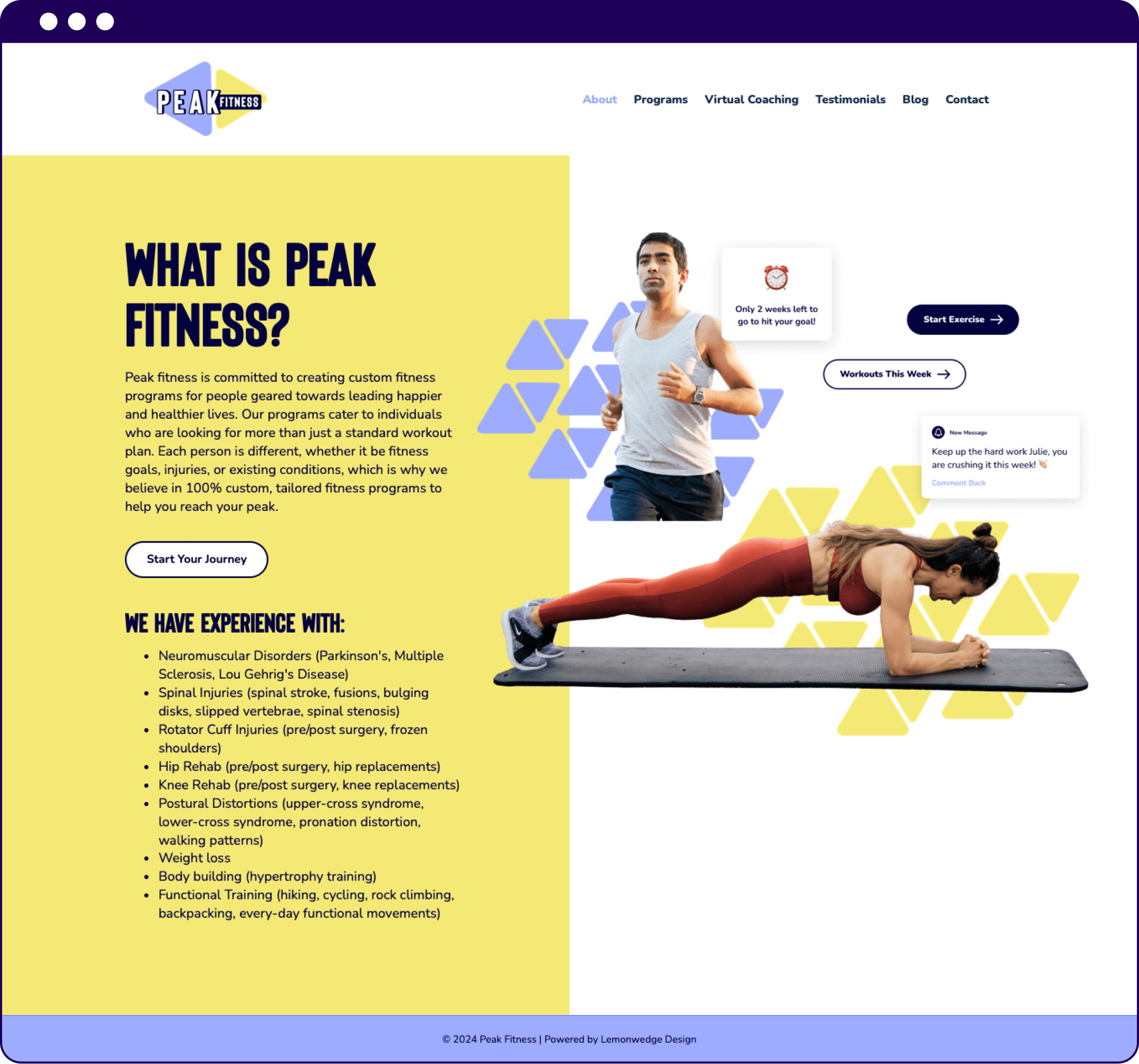 Peak Fitness About Page Image